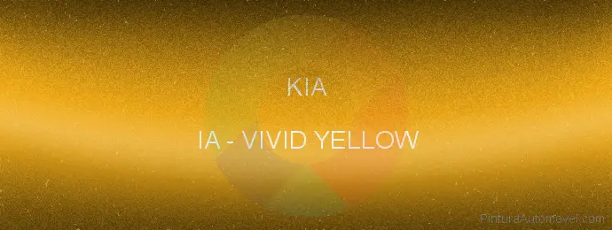 Pintura Kia IA Vivid Yellow