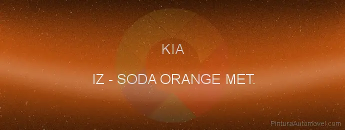 Pintura Kia IZ Soda Orange Met.