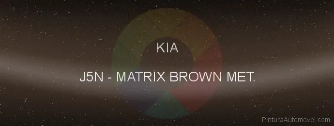 Pintura Kia J5N Matrix Brown Met.