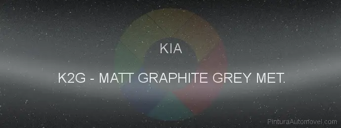Pintura Kia K2G Matt Graphite Grey Met.