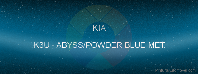 Pintura Kia K3U Abyss/powder Blue Met.