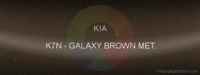 Pintura Kia K7N Galaxy Brown Met.