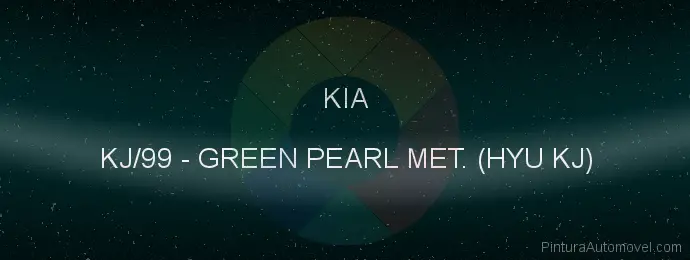 Pintura Kia KJ/99 Green Pearl Met. (hyu Kj)