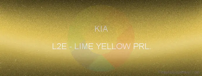 Pintura Kia L2E Lime Yellow Prl.