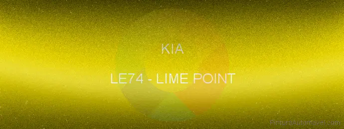 Pintura Kia LE74 Lime Point