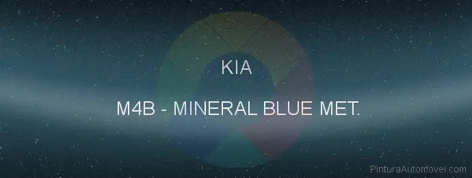 Pintura Kia M4B Mineral Blue Met.