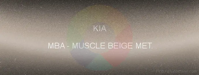 Pintura Kia MBA Muscle Beige Met.