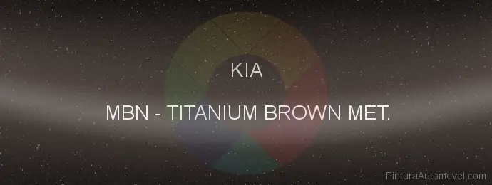 Pintura Kia MBN Titanium Brown Met.