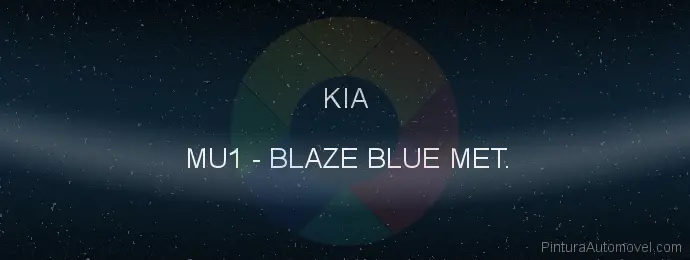 Pintura Kia MU1 Blaze Blue Met.