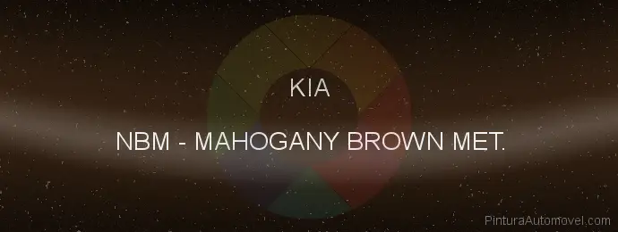 Pintura Kia NBM Mahogany Brown Met.