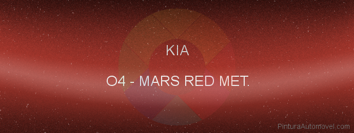 Pintura Kia O4 Mars Red Met.