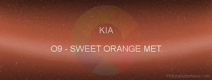 Pintura Kia O9 Sweet Orange Met.