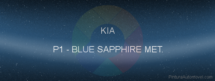 Pintura Kia P1 Blue Sapphire Met.