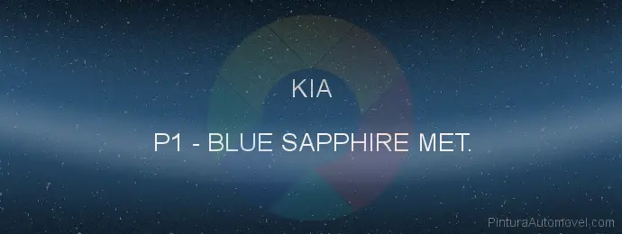 Pintura Kia P1 Blue Sapphire Met.