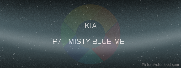Pintura Kia P7 Misty Blue Met.