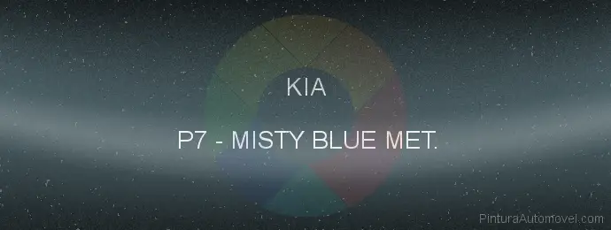 Pintura Kia P7 Misty Blue Met.