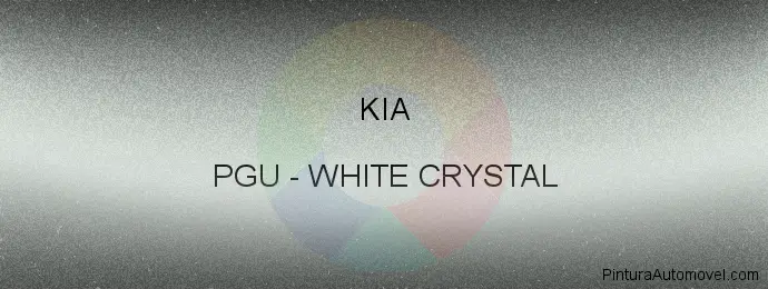 Pintura Kia PGU White Crystal