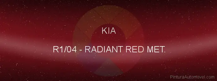 Pintura Kia R1/04 Radiant Red Met.