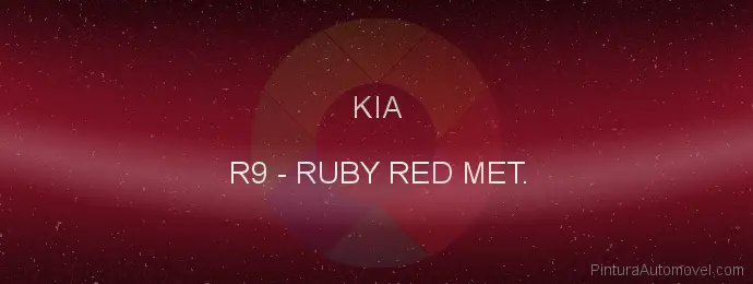 Pintura Kia R9 Ruby Red Met.