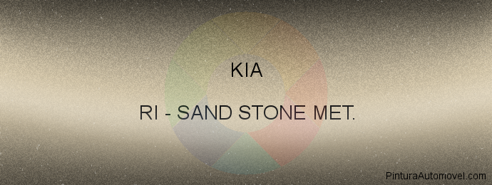 Pintura Kia RI Sand Stone Met.