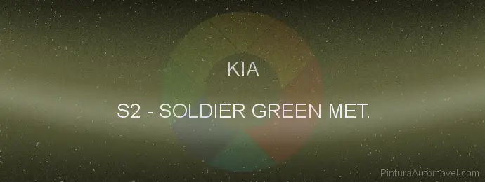 Pintura Kia S2 Soldier Green Met.