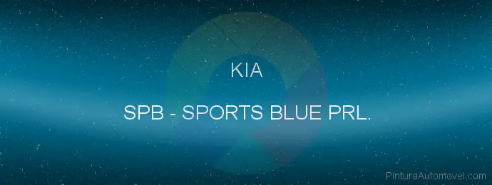 Pintura Kia SPB Sports Blue Prl.