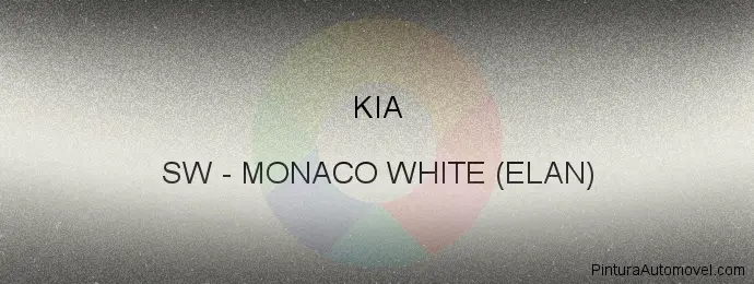 Pintura Kia SW Monaco White (elan)