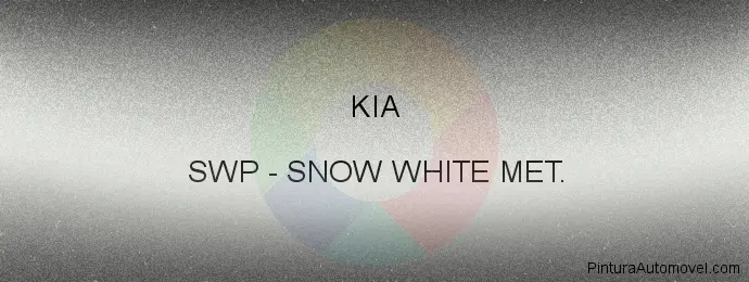 Pintura Kia SWP Snow White Met.