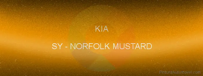 Pintura Kia SY Norfolk Mustard