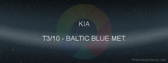 Pintura Kia T3/10 Baltic Blue Met.