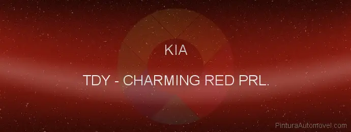 Pintura Kia TDY Charming Red Prl.