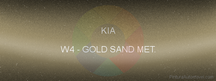 Pintura Kia W4 Gold Sand Met.