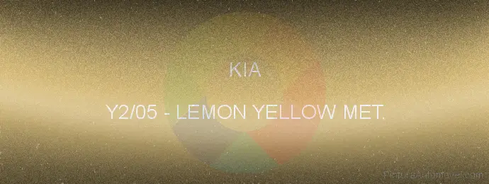 Pintura Kia Y2/05 Lemon Yellow Met.