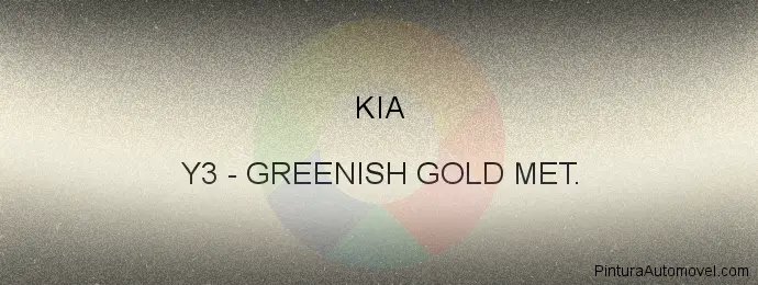 Pintura Kia Y3 Greenish Gold Met.