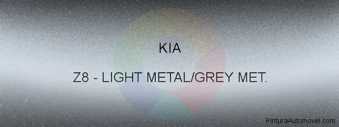 Pintura Kia Z8 Light Metal/grey Met.