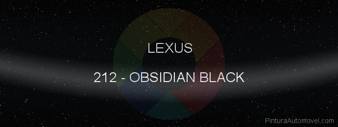 Pintura Lexus 212 Obsidian Black