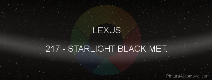 Pintura Lexus 217 Starlight Black Met.