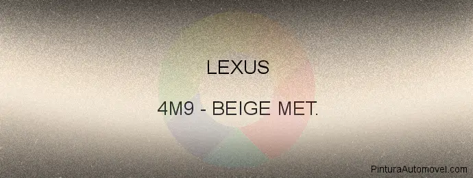 Pintura Lexus 4M9 Beige Met.