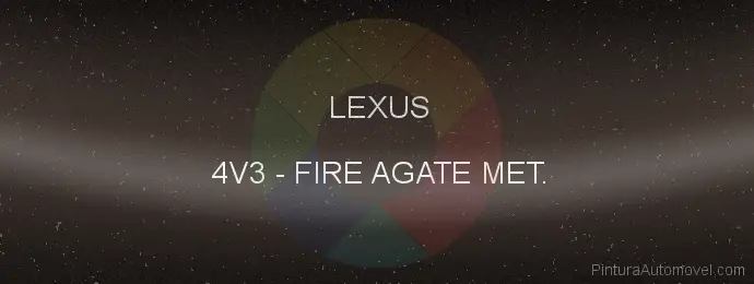 Pintura Lexus 4V3 Fire Agate Met.