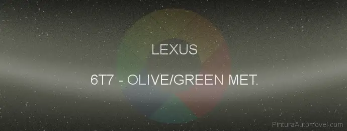 Pintura Lexus 6T7 Olive/green Met.