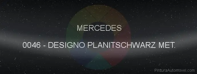 Pintura Mercedes 0046 Designo Planitschwarz Met.