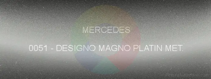 Pintura Mercedes 0051 Designo Magno Platin Met.