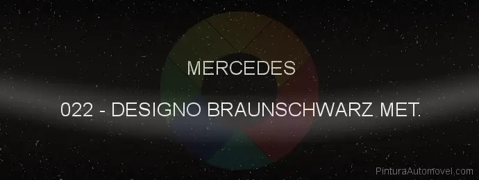 Pintura Mercedes 022 Designo Braunschwarz Met.