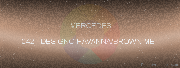 Pintura Mercedes 042 Designo Havanna/brown Met