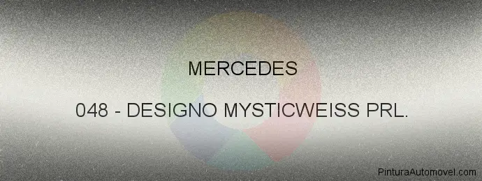 Pintura Mercedes 048 Designo Mysticweiss Prl.