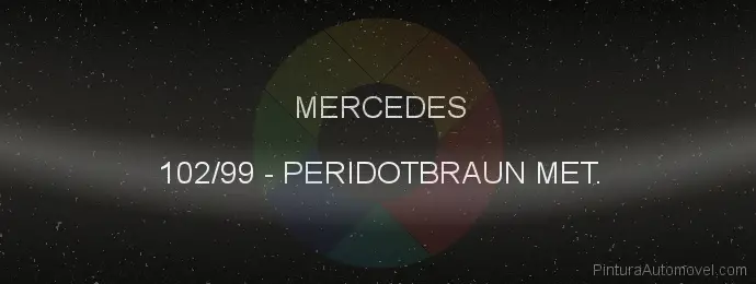 Pintura Mercedes 102/99 Peridotbraun Met.