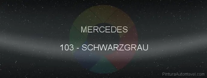 Pintura Mercedes 103 Schwarzgrau
