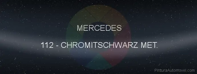 Pintura Mercedes 112 Chromitschwarz Met.