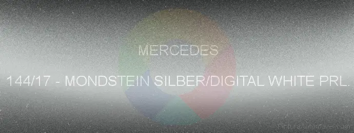 Pintura Mercedes 144/17 Mondstein Silber/digital White Prl.
