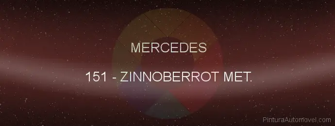 Pintura Mercedes 151 Zinnoberrot Met.